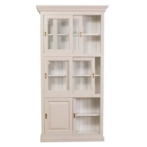 Шкаф белый книжный Брюгге