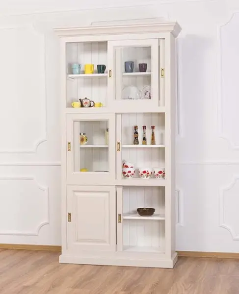 Шкаф белый книжный Брюгге