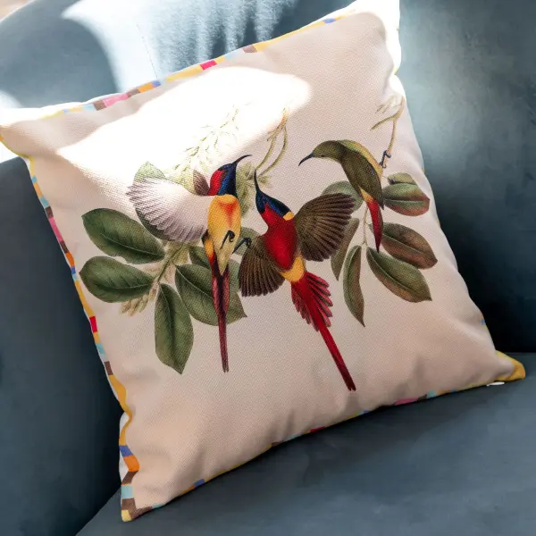 Подушка интерьерная «Птицы Солнца» (версия 2)