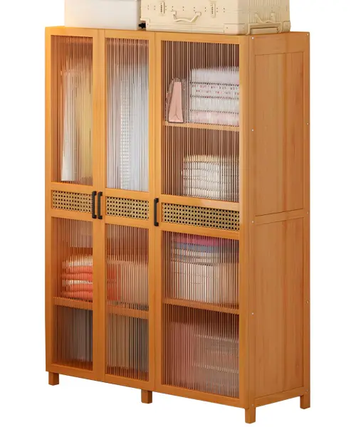 Шкаф платяной трехстворчатый с прозрачными дверями Твигги