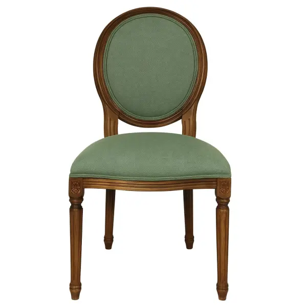 Стул Медальон Темный дуб зеленый
