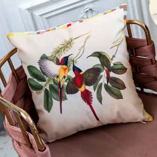 Подушка интерьерная «Птицы Солнца» (версия 2)