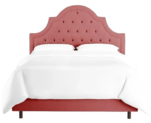 Кровать двуспальная 160 200 Harvey розовая